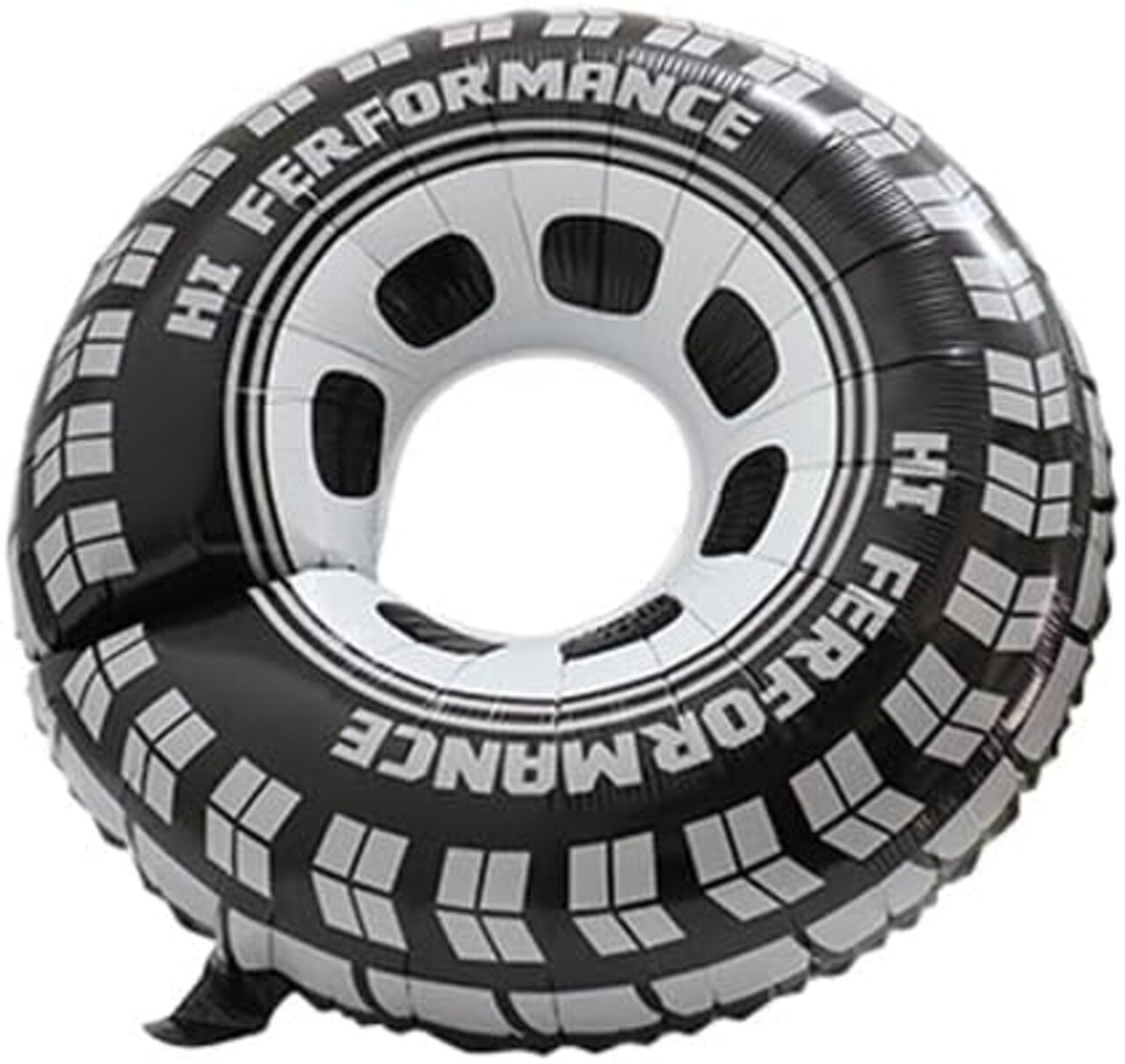 30 Inch Black Car Wheel Tire Party Balloons, Classic Large Racing Car Hot Wheels Mylar Foil Balloon For Men and Boys Racetrack Car
